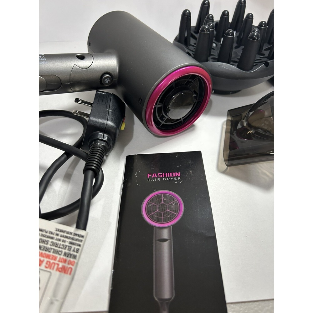 Fashion Hair Dryer, 1800W Professional Ionic Hairdryer for Hair Care, Powerful